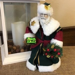 Vintage Santa decor or tree topper.